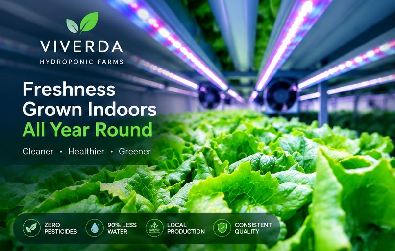 Indoor vertical farming at Viverda